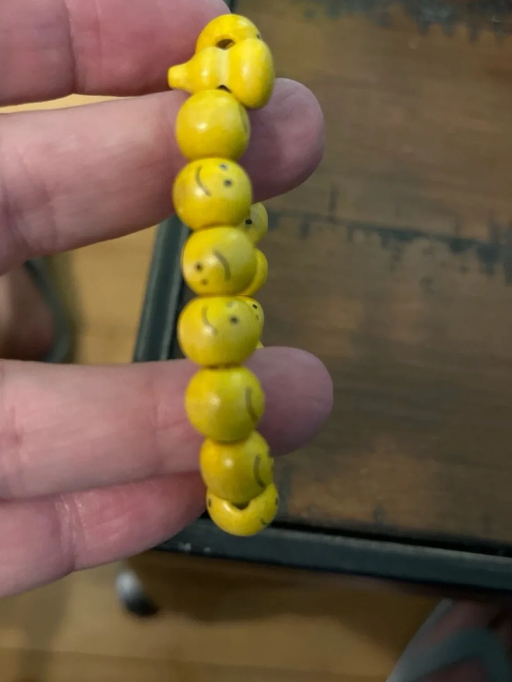 Yellow Emoji Bead Bracelet 1748